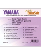 Getz Plays Jobim: The Girl from Ipanema by Jobim Antonio Carlos Getz Stan for Pianosoft