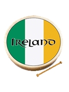 Tri-Color Ireland Bodhrán by for