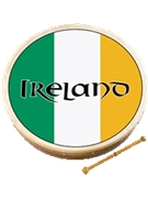 Tri-Color Ireland Bodhrán by for
