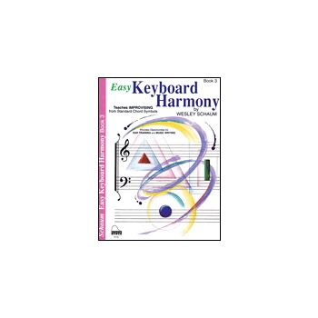 Easy Keyboard Harmony Book 3 by Schaum for Workbook