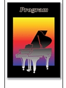 Recital Program #78 - Piano Silhouette for