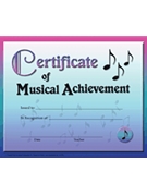 Certificate of Musical Achievement by for