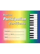Recital Participation Certificate by for