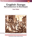 English Songs: Renaissance To Baroque by Vocal Library - Stolen S - for Low Voice Collection
