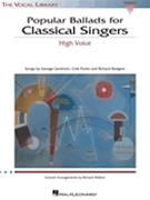 Popular Ballads For Classical Singers by Walters - Richard Walters - for High Voice (Vocal Library)