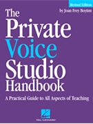 Private Voice Studio Handbook by Boytim Joan Frey for Text Vocal (Revised Edition)