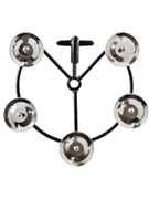 Hi-Hat Tambourine with Steel Jingles by for
