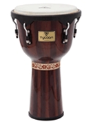Artist Series Hand-Painted Brown Finish Djembe by for