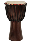 Hand-Carved African Djembe by for