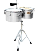 Deep-Shell Chrome Finish Timbales by for