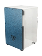 29 Series Clear Acrylic Cajon - Black Makah Burl Front Plate by for