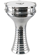 Aluminum Darbuka with Built-in Tambourine by for