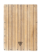 White Zebrano Cajon Replacement Front Plate by for