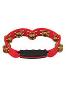 Red Hand Held Plastic Tambourine by for
