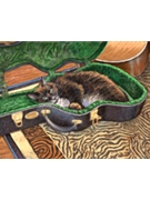 Mouse Pad--cat 'n Case by Karen Cannon for Gift Item (Cannon Karen Karen Cannon)