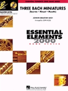 3 Bach Miniatures by Bach Johann Sebastian - Moss John - for Concert Band