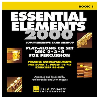 Essential Elements Bk 1 For Band by Lautzenheiser Et Al for CD (Perc Cd 234 (Bk I)