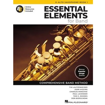 Essential Elements for Band - Eb Alto Sax Book 1 with EEi