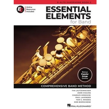 Essential Elements for Band - Eb Alto Sax Book 2 with EEi