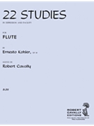 22 Studies In Expression & Facility Op89 by Kohler Ernesto - Cavally Robert - for Flute Method