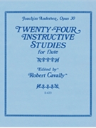 24 Instructive Studies Opus 30 by Andersen J - Cavally Robert - for Flute Method
