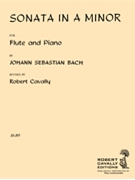 Sonata in A Minor BWV 1013 by Bach Johann Sebastian - Gustav Schreck - for