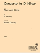 Concerto in D Minor Op. 43 by Verhey - Cavally Robert - for