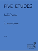 Five Etudes for Twelve Flutists by Grimm Carl Hugo for