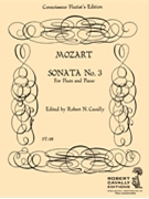 Sonata No. 3 in A Major by Mozart Wolfgang Amadeus - Cavally Robert - for
