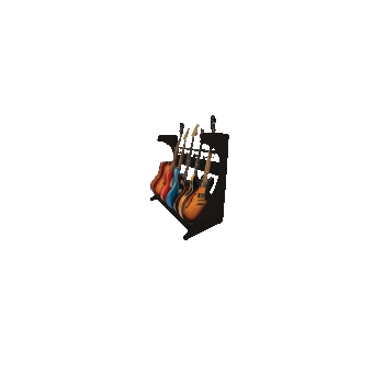 Frameworks Elite Series Guitar & Instrument Case Combo Rack - Standard Black Finish