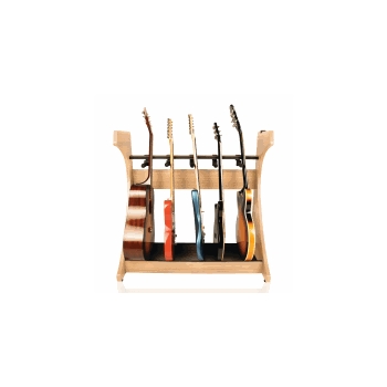 Frameworks Elite Series Guitar & Instrument Case Combo Rack - Natural Maple Matte Finish