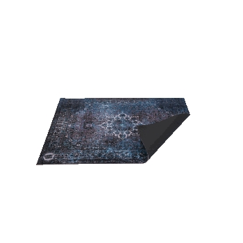 Vintage Persian Style Stage Mat Blue - 4.26' X 3'