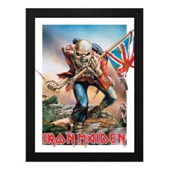 Iron Maiden - Trooper Eddie Framed Print - 12 inch. x 16 inch.
