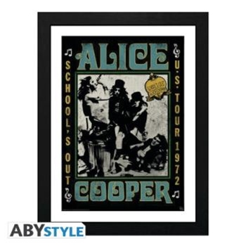 Alice Cooper - School's Out Tour Framed Print - 12 inch. x 16 inch.