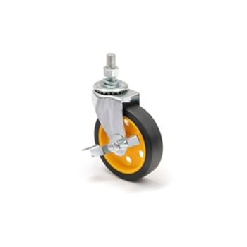 4 x 1 inch. Caster Wheel Pack with Brake for R2 and R6 Carts - for Rock-N-Roller Carts