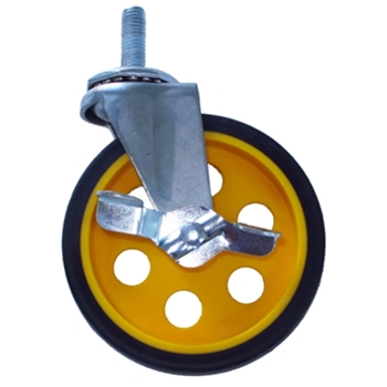 5 x 1.25 inch. Caster Pack with Brake for R8 and R10 Carts - for Rock-N-Roller Carts