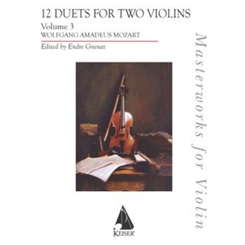 Twelve (12) Duets For Two Violins, Vol. 3, Score And Parts