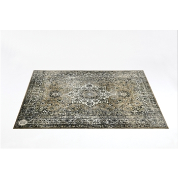 Vintage Persian Style Drum Rug 5.34' X 4.65' - Green