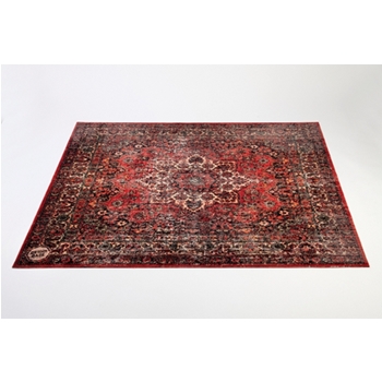 Vintage Persian Style Drum Rug 5.34' X 4.65' - Original Red