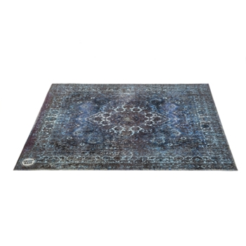 Vintage Persian Style Drum Rug 5.34' X 4.65' - Blue