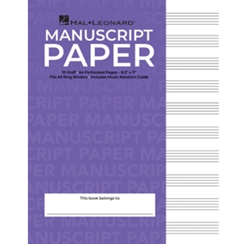 Hal Leonard Manuscript Paper