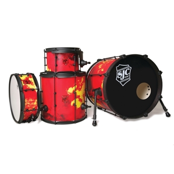 Josh Dun The Ned 4-Piece Kit with Snare - 7 inch. x 10 inch.. 14 inch. x 14 inch., 14 inch. x 18 inch., 5 inch. x 14 inch.