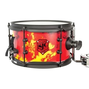 Josh Dun Inferno 6x10 Side Snare - Inferno Custom Wrap