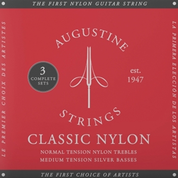 Classic Red 3-Pack Medium Tension Nylon Guitar Strings