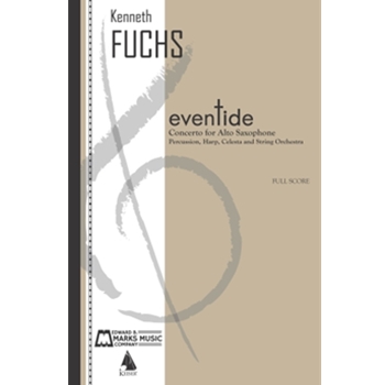 Eventide (Full Score) - for Alto Saxophone, Percussion, Harp, Celesta And String Orchestra