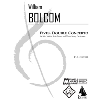 Fives: Double Concerto for Solo Violin, Solo Piano, Three String Orchestras - Full Score