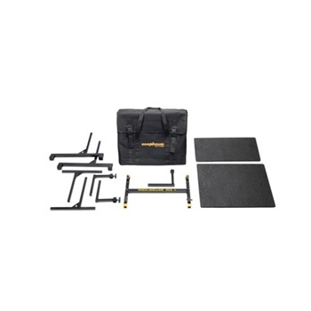 Rock N Roller RCK-1 Full Bundle Including H-Frame 2-Tier Compact Travel Keyboard Stand
