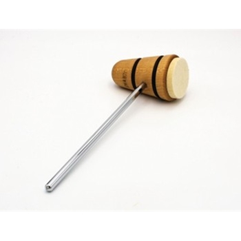Low Boy Felt Daddy Beater - Natural With Black Stripes