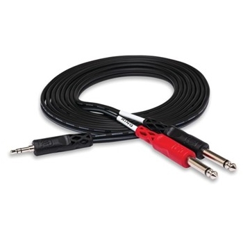Stereo Breakout, 3.5 Mm Trs To Dual 1/4 In Ts, 10 Ft