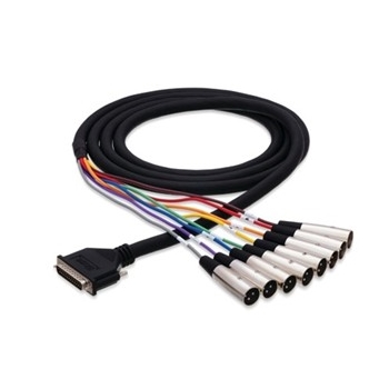 Balanced Snake, Db25 To Xlr3m, 3 M